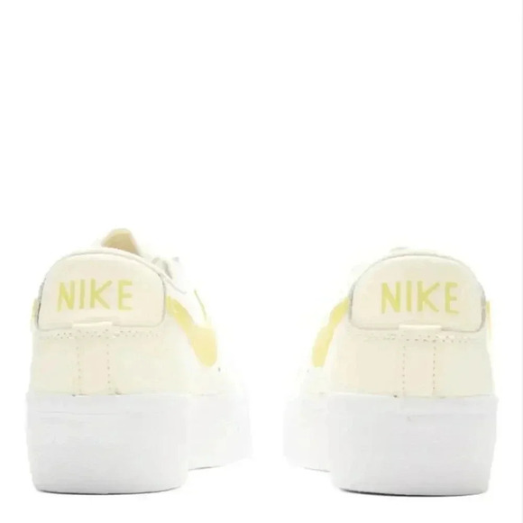 NIKE WOMEN'S BLAZER LOW PLATFORM - PALE IVORY/SATURN GOLD/WHITE 11 - Picture 4 of 11